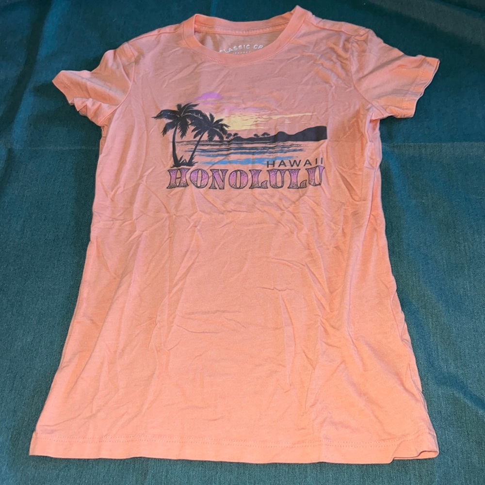 Orange Hawaii t-shirt